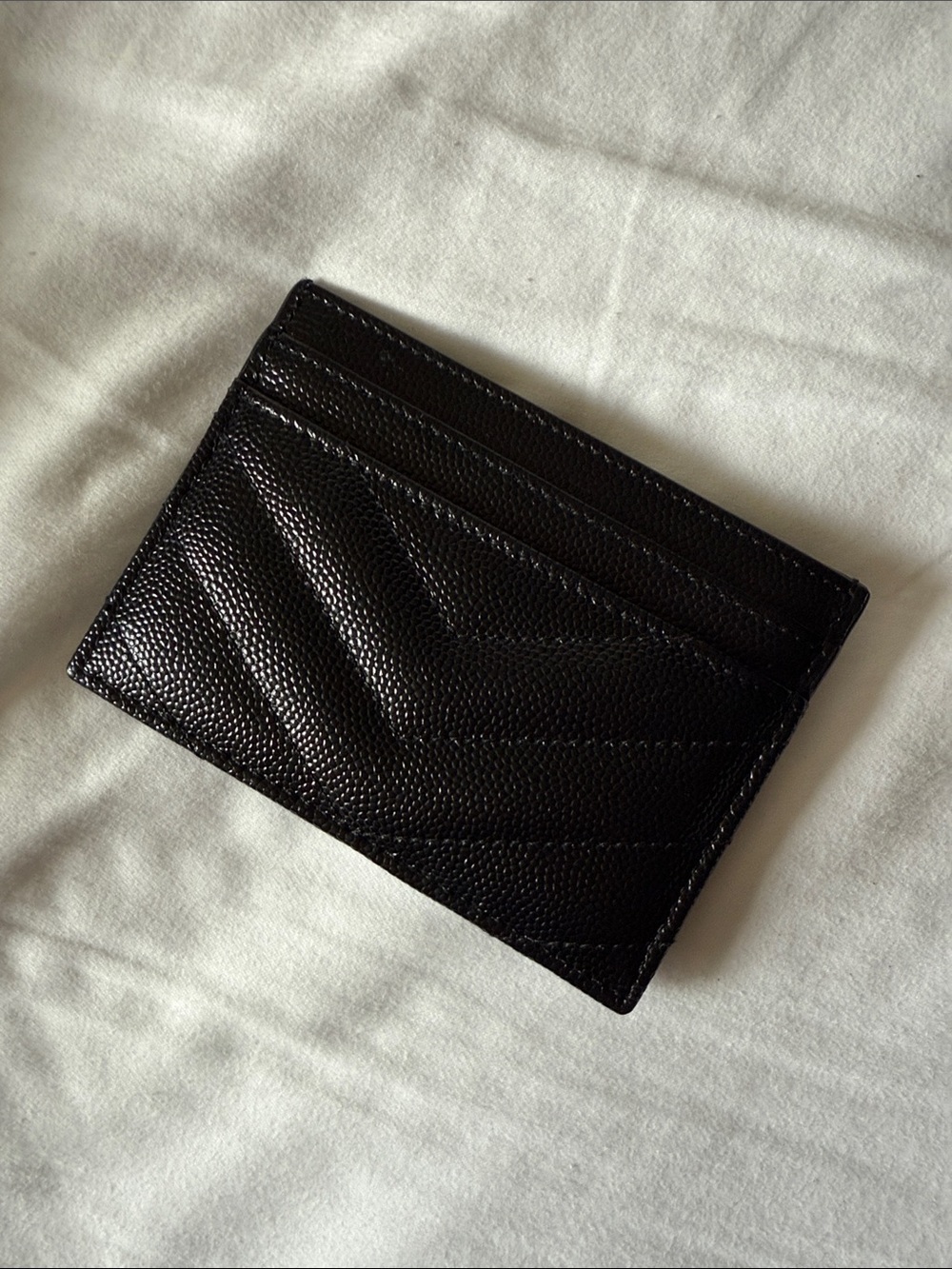 Saint Laurent Black Quilted Lou Camera Bag + Card Holder with Zoomoni organizer - Picture 11 of 15